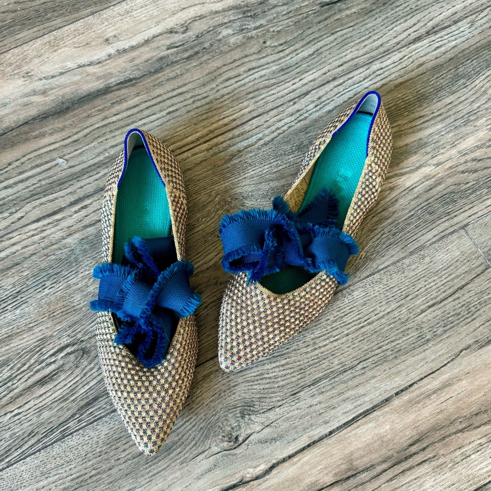 Rothy’s multi- metallic Mary Jane flats
